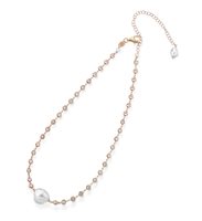 Necklace Lelune Woman LELUNE GLAMOUR in Silver Perla LGNK394.1